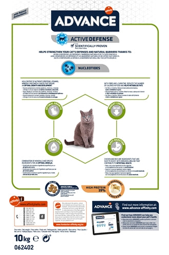 Kattenvoer Advance Cat Junior Sterilized Chicken