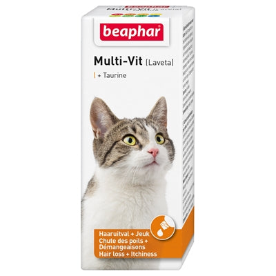 Beaphar Multi-Vit Laveta Kat Taurine Supplement Huid Vacht