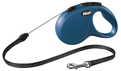 Flexi Rollijn Classic Cord Blauw tot 12 kilo 8 meter 