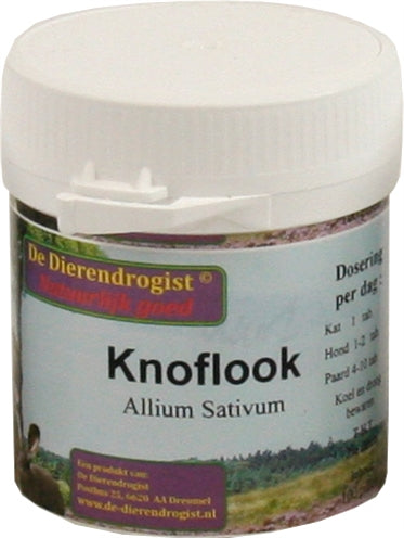 Dierendrogist Knoflook Tabletten voor Dieren 200 stuks