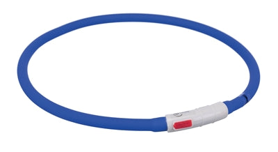Trixie Lichtgevende Halsband Usb Royal Blauw 70 x 1 cm