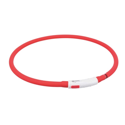 Trixie Lichtgevende Halsband Usb Rood Oplaadbaar 70 x 1 cm 