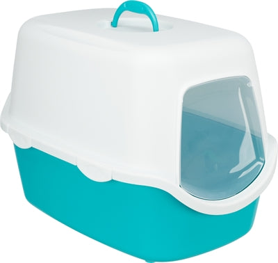Trixie Kattenbak Vico Turquoise Wit
