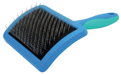 Vivog Hond Kat Slickerborstel Hard Blauw Maat L