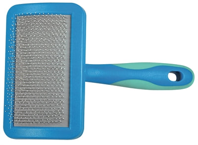 Vivog Borstel Hond Zacht Blauw Slickerborstel 
