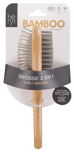 Hery Labo 2-in-1 Bamboe Borstel Ontklitten