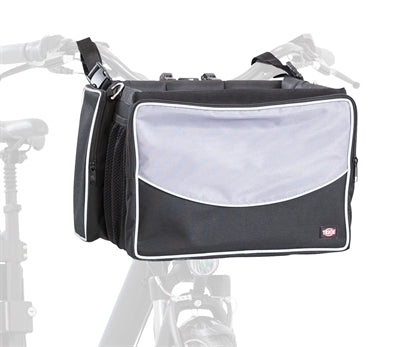 Trixie Fietsmand Hond Aan Stuur Nylon Zwart Grijs 14x26x26