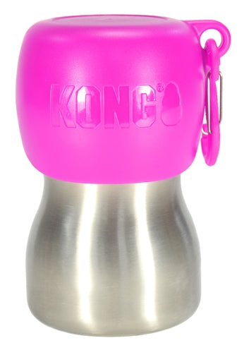 Kong H2O Drinkfles Drinkbak Hond Rvs Roze 740 ml