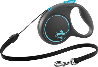 Flexi Rollijn Black Design Cord Blauw tot 20 kilo 5 meter