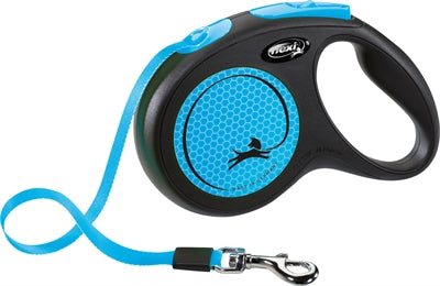 Flexi New Classic Neon Tape Zwart Blauw tot 25 kilo 5 meter
