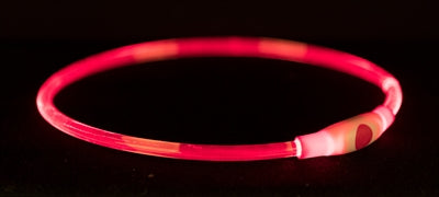 Trixie Lichtgevende Halsband Usb Flash Tpu Rood 40 x 0,8 cm