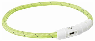 Trixie Lichtgevende Halsband Usb Nylon Groen 45 x 0.7 cm
