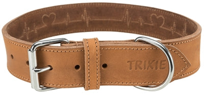 Trixie Halsband Hond Rustic Vetleer Bruin 47-55 x 4 cm