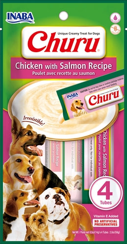 Inaba Churu Chicken Salmon Recipe 4x14 gram
