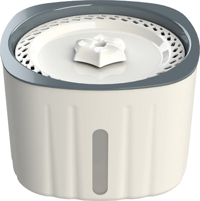 Trixie Drinkfontein Flower Kunststof Wit Grijs 2 liter