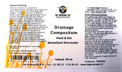 De Groene Os Drainage Reinigende Werking 50 ml 