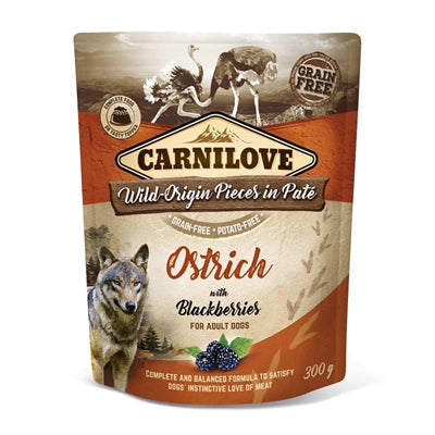 Carnilove Dog Pouch Struisvogel Bramen