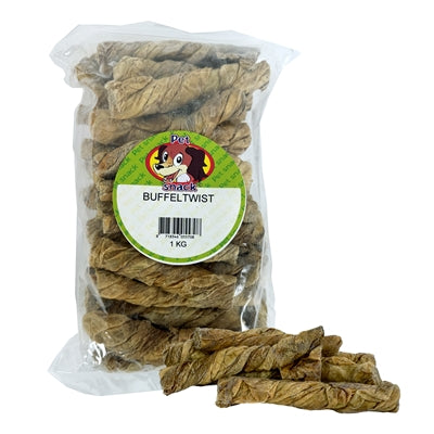 Petsnack Buffelblaas Twist 1 kilo 