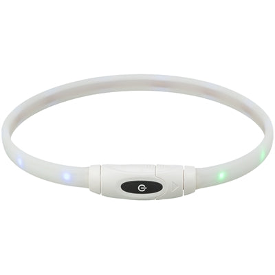 Trixie Lichtgevende Halsband Usb Siliconen Meerkleurig 65 cm