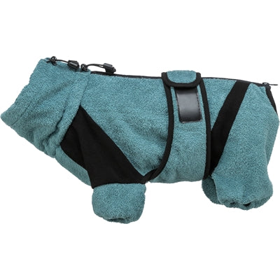 Trixie Badjas Huisoverall Badstof Petrol 30 cm