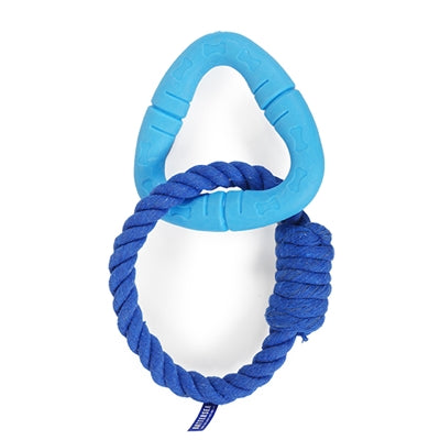 Battersea Triangel Rubber Touw Blauw 7x7 cm