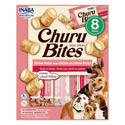 Inaba Dog Churu Bites Chicken Recipe Wraps 8x12 gram