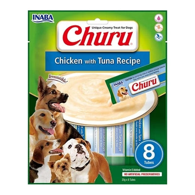 Inaba Dog Churu Chicken With Tuna Recipe 8x20 gram