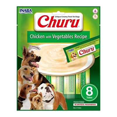 Inaba Dog Churu Chicken With Vegetabels Recipe 8x20 gram