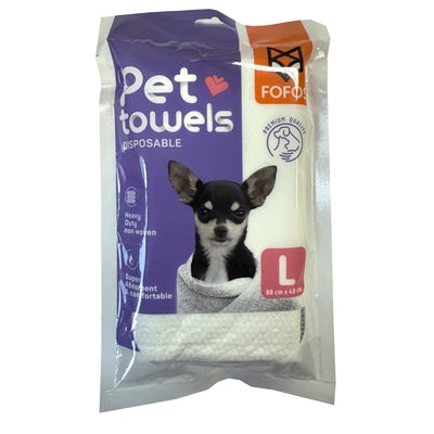 Fofos Wegwerp Handdoek Hond Zacht Microvezel 80x40cm